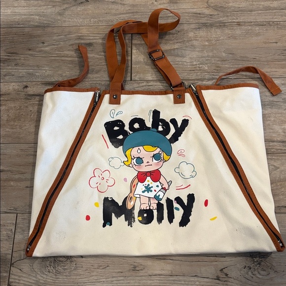 POP MART Handbags - POP MART Baby Molly When I Was 3 Apron / Tote Bag